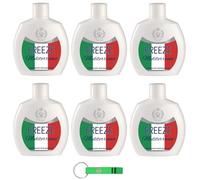 Breeze Mediterraneo Squeeze, deodorante senza gas e senza sali di alluminio, deodorante profumato da 48 ore, 100 ml + portachiavi Beni Culinari
