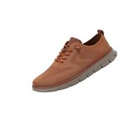 Breeze Men's Lightweight Mesh Casual Dress Sneakers, Soft Sole Business Casual Shoes for Travel, Office, Daily Wear (Orange,42)