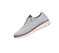 Breeze Men's Lightweight Mesh Casual Dress Sneakers, Soft Sole Business Casual Shoes for Travel, Office, Daily Wear (Gray,49)