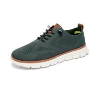 Breeze Shoes for Men - Business Casual Lightweight Oxford Sneakers for Workdays & Travel, Breathable Walking Footwear (Green,41)