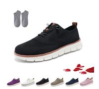 Breeze Shoes for Women, 2025 New Women Wearbreeze Sneakers, Urban - Ultra Comfortable Orthopedic Shoes Lightweight Breathable Mesh Oxfords Slip On Boat Shoe(Nero,39 EU)