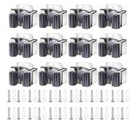 Breeze Through Cleanup con un set di 12 pratici portautensili da parete in acciaio inox (grigio)