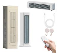 BreezeMax Portable Air, Breeze Maxx Portable AC, silenzioso, a risparmio energetico, velocità del vento a tre velocità, ricaricabile, adatto per auto e camera da letto (bianco, ricaricabile)