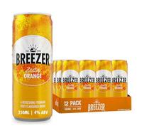 BREEZER Arancia alcoliche aromatizzate all'arancia, 4% ABV, 12 x 25cl / 250ml, pronte da bere, lattine alcoliche premiscelate