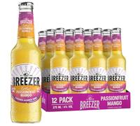BREEZER Exotic Passionfruit & Mango Drink Alcolico, Vol. 4%, 27,5 cl / 275 ml (Confezione da 12) - Premiscelato e Pronto da Bere in Bottiglia al Gusto Mango e Frutto della Passione