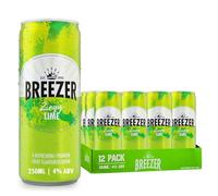 BREEZER Lime alcoliche aromatizzate al lime, 4% ABV, 12 x 25cl / 250ml, pronte da bere, lattine alcoliche premiscelate