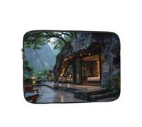 Breezes of the Mountain, borsa leggera e compatta, adatta per viaggi e università, Nero , 15 inch