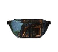 Breezes of the Mountain - Marsupio a tracolla regolabile, per sport all'aria aperta e viaggi, grande capacità