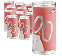 Breezin’ Sparkling Rosato Analcolico 0.0% Gusto Fresco e Intenso, Bollicine con Note di Pera e Frutta Tropicale, Ideale per Aperitivi, Cene e Feste, 12 Lattine da 200 ml Alcool Free - ALTERNATIVA