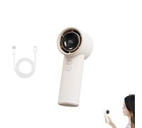 Breezio Fan, 100 Speeds Rechargeable Handheld Fan Portable, Breezio - Powerful Cooling For On-The-Go Comfort With Led Display Rapid Cooling For Travel, Outdoor, Office (Bianco)