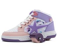 Breezy Rollers Scarpe con Ruote per Bambini I Scarpe con Ruote per Bambini I dai Bambini Scarpe da Strada ai Pattini a rotelle in pochi Secondi I Sistema di clic Brevettato I Scarpe con Ruote per