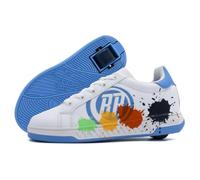 Breezy Rollers Scarpe con Ruote per Bambini I Scarpe con Ruote per Bambini I dai Bambini Scarpe da Strada ai Pattini a rotelle in pochi Secondi I Sistema di clic Brevettato I Scarpe con Ruote per