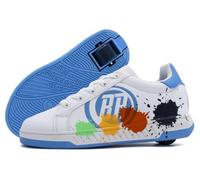 Breezy Rollers Scarpe con Ruote per Bambini I Scarpe con Ruote per Bambini I dai Bambini Scarpe da Strada ai Pattini a rotelle in pochi Secondi I Sistema di clic Brevettato I Scarpe con Ruote per