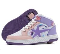 Breezy Rollers Scarpe con Ruote per Bambini I Scarpe con Ruote per Bambini I dai Bambini Scarpe da Strada ai Pattini a rotelle in pochi Secondi I Sistema di clic Brevettato I Scarpe con Ruote per