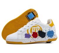 Breezy Rollers Scarpe con Ruote per Bambini I Scarpe con Ruote per Bambini I dai Bambini Scarpe da Strada ai Pattini a rotelle in pochi Secondi I Sistema di clic Brevettato I Scarpe con Ruote per