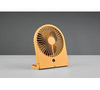 BREEZY VENTILATORE DA APPOGGIO GIALLO 3 VELOCITA' RICARICABILE H. 23CM