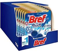 Bref WC Blue Activ + Detergente WC, Pulizia e Freschezza per il tuo WC, Formato Scorta da 10 confezioni