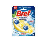 Bref WC Power Activ Lemon, Detergente WC profumatore, Pulizia e Freschezza, Formato Scorta da 10 confezioni