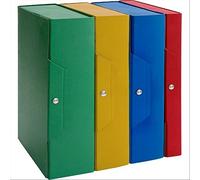 Brefiocart 020E7614.RO Cartella Progetti con Bottoni, Rosso, Dorso 8, 25 x 35 cm