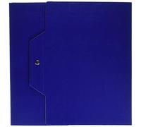 Brefiocart 020E7615.BS Cartella Progetti con Bottoni, Blu Scuro, Dorso 10, 25 x 35 cm, 5 pezzi