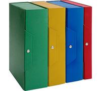 Brefiocart 020E7617.BS Cartella Progetti con Bottoni, Blu Scuro, Dorso 15, 25 x 35 cm