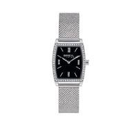 Breil Althea EW0746 Women's Watch - 22x22.5mm Stainless Steel, Black Dial with Crystal Accents, Milanese Mesh Bracelet