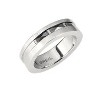 BREIL - Anello CERAMIC BRICK in acciaio per uomo