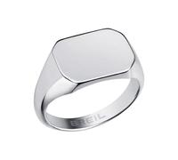 Breil, Anello Collezione Private Code, Anello Chevalier in Acciaio Lucido con Elemento Personalizzabile in Acciaio, Design Elegante e Discreto