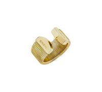 Breil, Collezione Stylize, Anello Donna in Acciaio Lucido Color Oro, Effetto Specchiato, Stile Vintage, Gioielli Donna