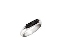Breil, Anello Uomo in Acciaio, Cristalli | Collezione STYLIZE, Anello, Dimensione 27 mm, Gioiello idee regalo uomo
