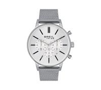 Breil Avery EW0508 Men's Chronograph Watch - 42mm Silver Sunray Dial, Stainless Steel Milanese Mesh Bracelet