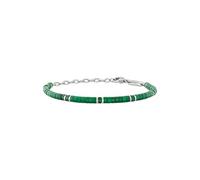 BRACCIALE CARVIN ACCIAIO E PIETRE VERDI UOMO BREIL