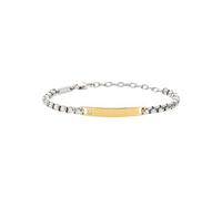 BRACCIALE IN ACCIAIO BICOLOR E CUBIC ZIRCONIA UOMO BREIL