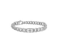 Breil Bracciale Uomo TJ3068 - Acciaio specchiato, Catena groumette, Regolabile 17-22 cm