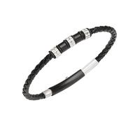 Breil Gioiello collezione WANDERLUST, BRACCIALE da UOMO in LEATHER AND STEEL colore NERO misura UNICA - TJ3369