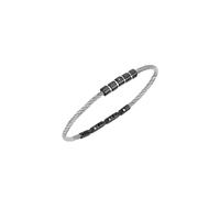 Bracciale LOOP SILVER BLACK Breil Uomo Acciaio 316L