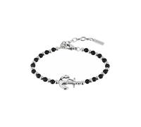 Bracciale Uomo BREIL BLACK ONYX TJ2407 Onice Acciaio Inossidabile Nero Ancora