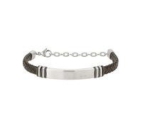 BRACCIALE IN PELLE VERDE E ACCIAIO UOMO BREIL