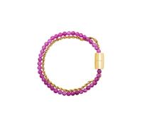 Breil, Collezione Magnetica System, Bracciale Donna in Acciaio Dorato Lucido Effetto Specchio, Pratica Chiusura con Magnete, Idea Regalo Donna