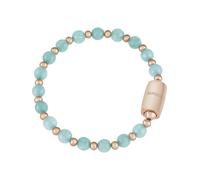 Breil, Collezione Magnetica System, Bracciale Uranes, Bracciale Donna in Acciaio IP Rose Lucido e Agata Color Tiffany, Pratica Chiusura con Magnete, Taglia Unica, Gioielli Donna e Ragazza