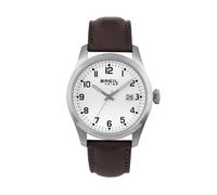 Breil Classic Elegance EW0663 Men's Watch - White Dial, Brown Leather Strap