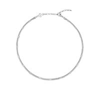 Breil Collana Donna Sinuous - Acciaio lucido, chiusura a moschettone, 35-40 cm - Silver