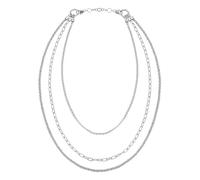 Breil - Collana da Donna Collezione KALEIDO TJ3004 - Gioielli Donna - Collana Donna Multigiro con Catene di Diverso Stile, Allungabile - IP Gold - 74 cm