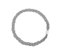 Breil, Collana Donna in Acciaio Lucido Medium Twist | Collezione Magnetica System, Micro Catene Intrecciate Silver, Chiusura Magnetica, Lunghezza 41 Cm, Idea Regalo Donna