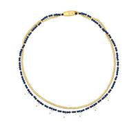 Breil, Collana Donna in Acciaio, Microsfere e Perle Naturali | Collezione Magnetica System, Perle e Cristalli Blu, Lunghezza 44, 5 cm, Idea Regalo Donna