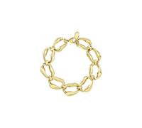 Breil, Collezione Alchemy, Bracciale Donna Alchemy, con catena in Acciaio Lucido ed Elementi Ovali, Pratica Chiusura a Moschettone, Misura 22 cm