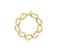 Breil, Collezione Alchemy, Collana Donna Alchemy, con catena in Acciaio Lucido ed Elementi a Forma Ovale, Pratica Chiusura a Moschettone, Misura 22 cm