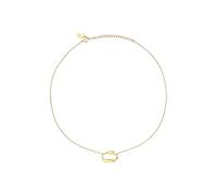 Breil, Collezione Alchemy, Collana Donna con Catena in Acciaio Lucido ed Elemento Ovale, Pratica Chiusura a Moschettone, Lunghezza Regolabile fino a 45cm