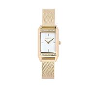 Breil, Collezione Alizee, Orologio Donna Solo Tempo, Cassa Rettangolare in Acciaio Silver con Cristalli, Quadrante Bianco Opaco, Bracciale Mesh, Chiusura a Scorrimento, Cassa 17 x 26 mm