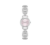 Breil, Collezione Alya, Orologio Donna in Acciaio, Bracciale a Maglie Tonde Intrecciate, Quadrante Rotondo Minimal, Impreziosito da Cristalli, Cassa 26mm, Chiusura a Gioiello